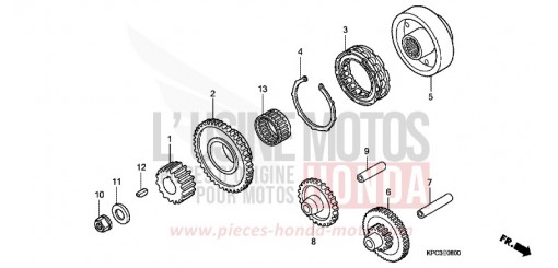 EMBRAYAGE DE DEMARRAGE XL125V2 de 2002